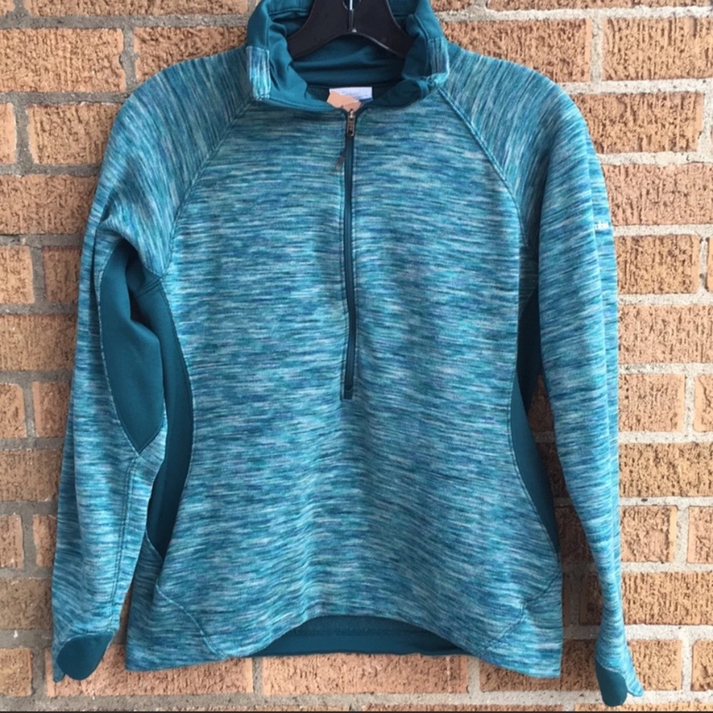 Columbia Blue & Green Half Zip